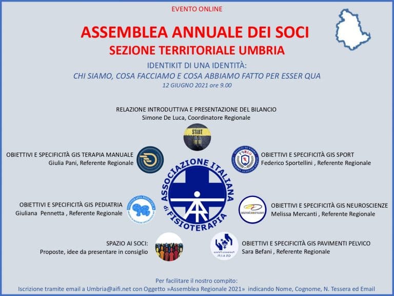 Convocazione Assemblea Regionale Soci 2021