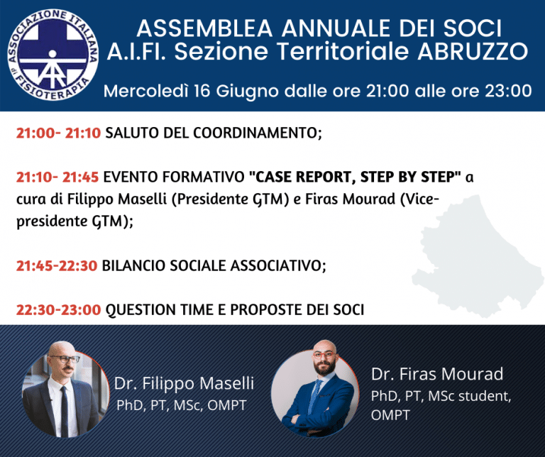 ASSEMBLEA ANNUALE DEI SOCI – AIFI SEZIONE ABRUZZO