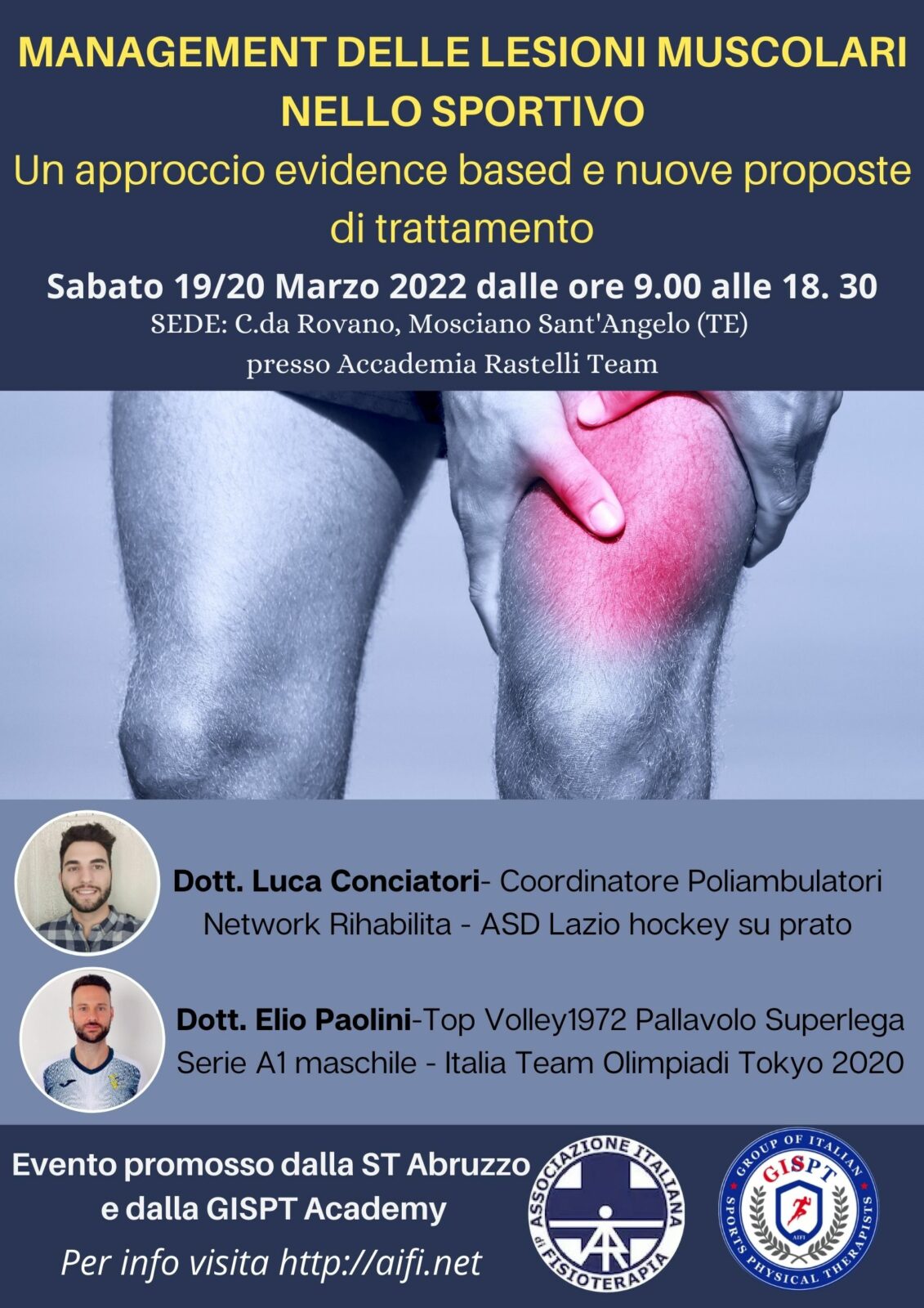 MANAGEMENT DELLE LESIONI MUSCOLARI NELLO SPORTIVO: Un approccio Evidence Based e nuove proposte di trattamento