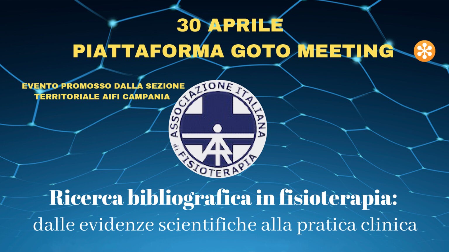30 Aprile Evento Webinar Ricerca bibliografica in fisioterapia: dalle evidenze scientifiche alla pratica clinica