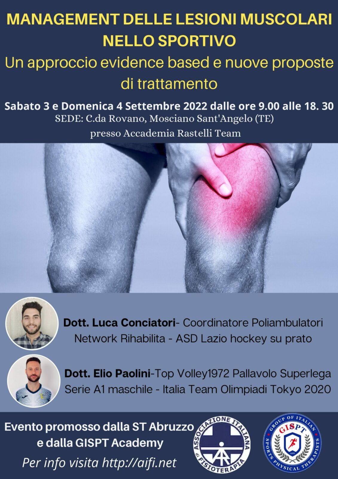 MANAGEMENT DELLE LESIONI MUSCOLARI NELLO SPORTIVO: UN APPROCCIO EVIDENCE BASED E NUOVE PROPOSTE DI TRATTAMENTO