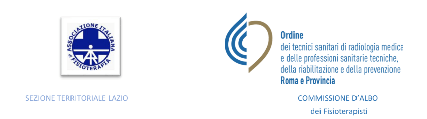 Comunicato stampa: AIFI Sezione territoriale Lazio e Commissione d’Albo Fisioterapisti Roma e provincia