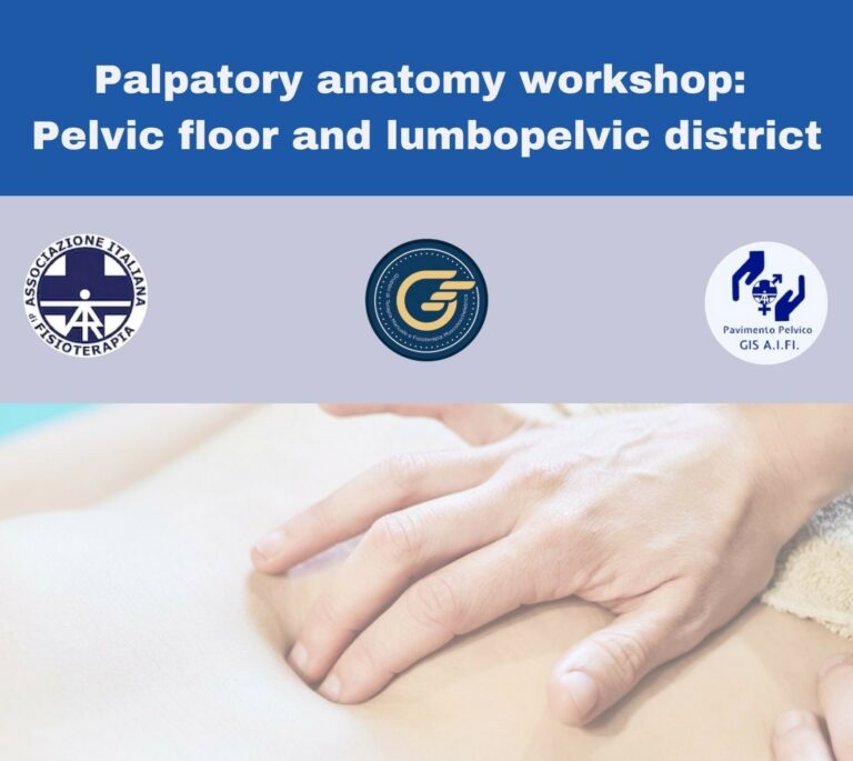 Corso “Palpatory anatomy workshop: Pelvic floor and lumbopelvic district” 25 marzo 2023 a Pescara
