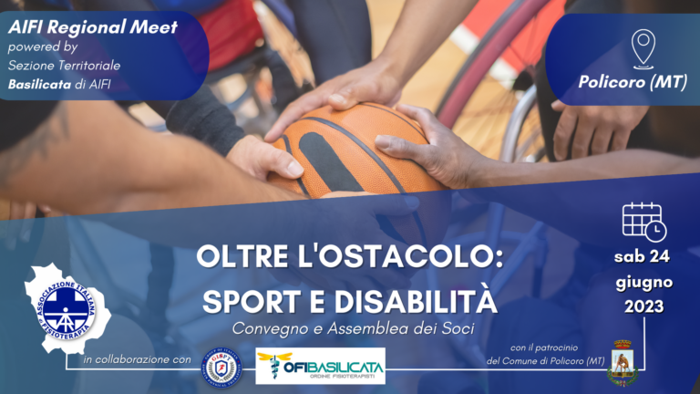 Convegno “Oltre l’ostacolo: sport e disabilità” 24 giugno 2023 a Policoro (MT)