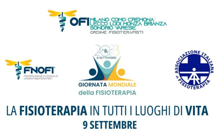 Convegno “La Fisioterapia in tutti i luoghi di vita” sabato 09 settembre 2023 a Milano