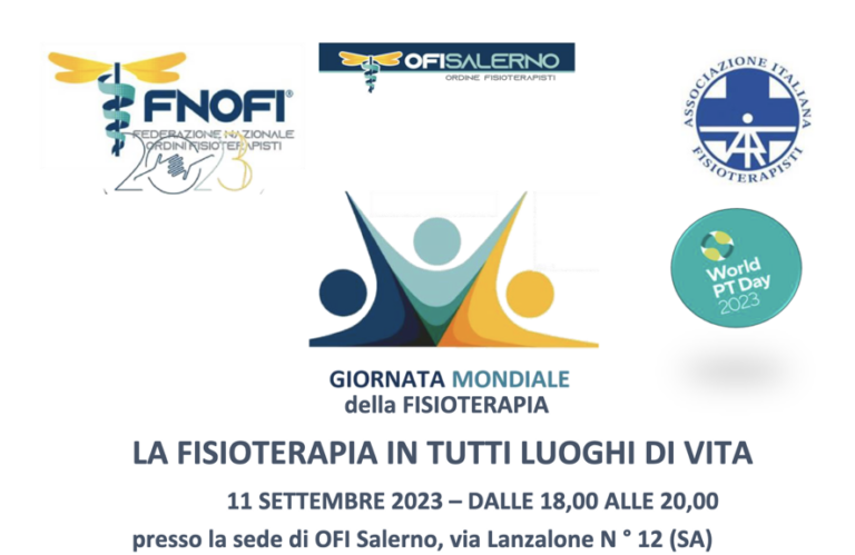 La Fisioterapia in ogni luogo di vita – Giornata informativa per la cittadinanza sulla gestione del dolore artrosico