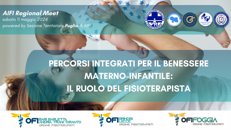 AIFI Regional Meet – ST Puglia – “Percorsi integrati per il benessere materno-infantile”, 11 Maggio 2024 – Bari