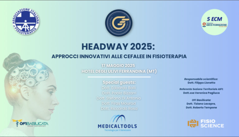 HEADWAY 2025: APPROCCI INNOVATIVI ALLE CEFALEE IN FISIOTERAPIA