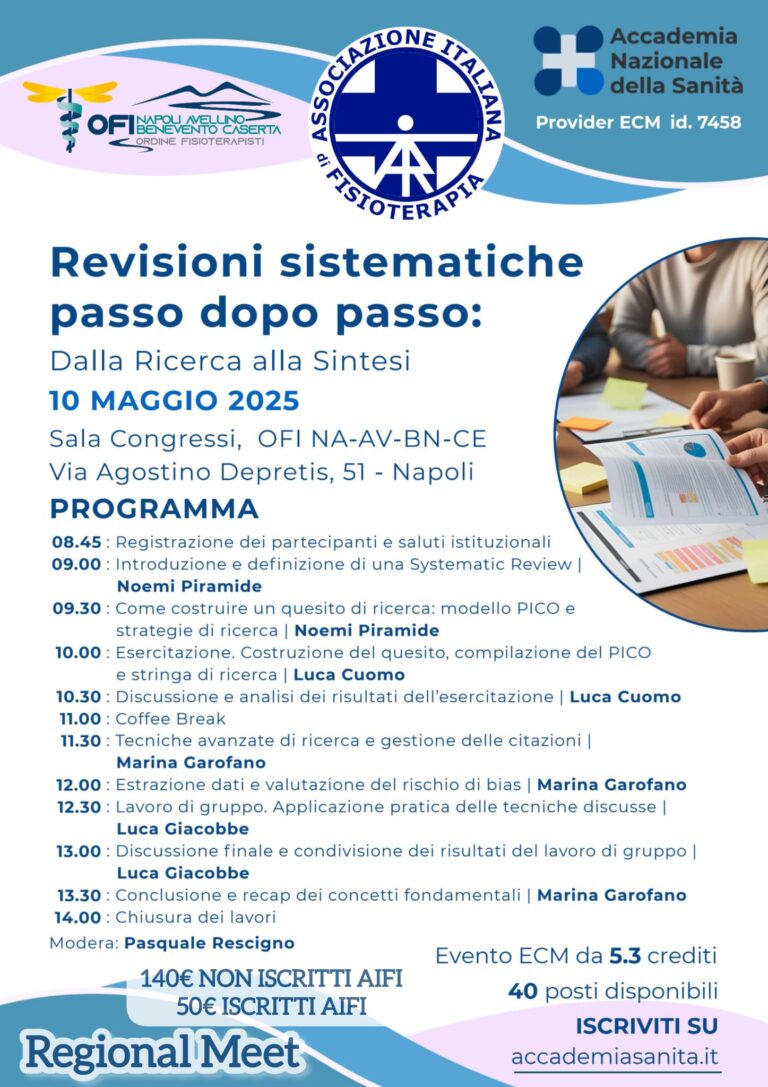 Revisioni sistematiche passo dopo passo: dalla Ricerca alla Sintesi