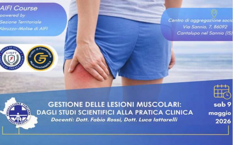 AIFI course “Gestione delle lesioni muscolari: dagli studi scientifici alla pratica clinica”